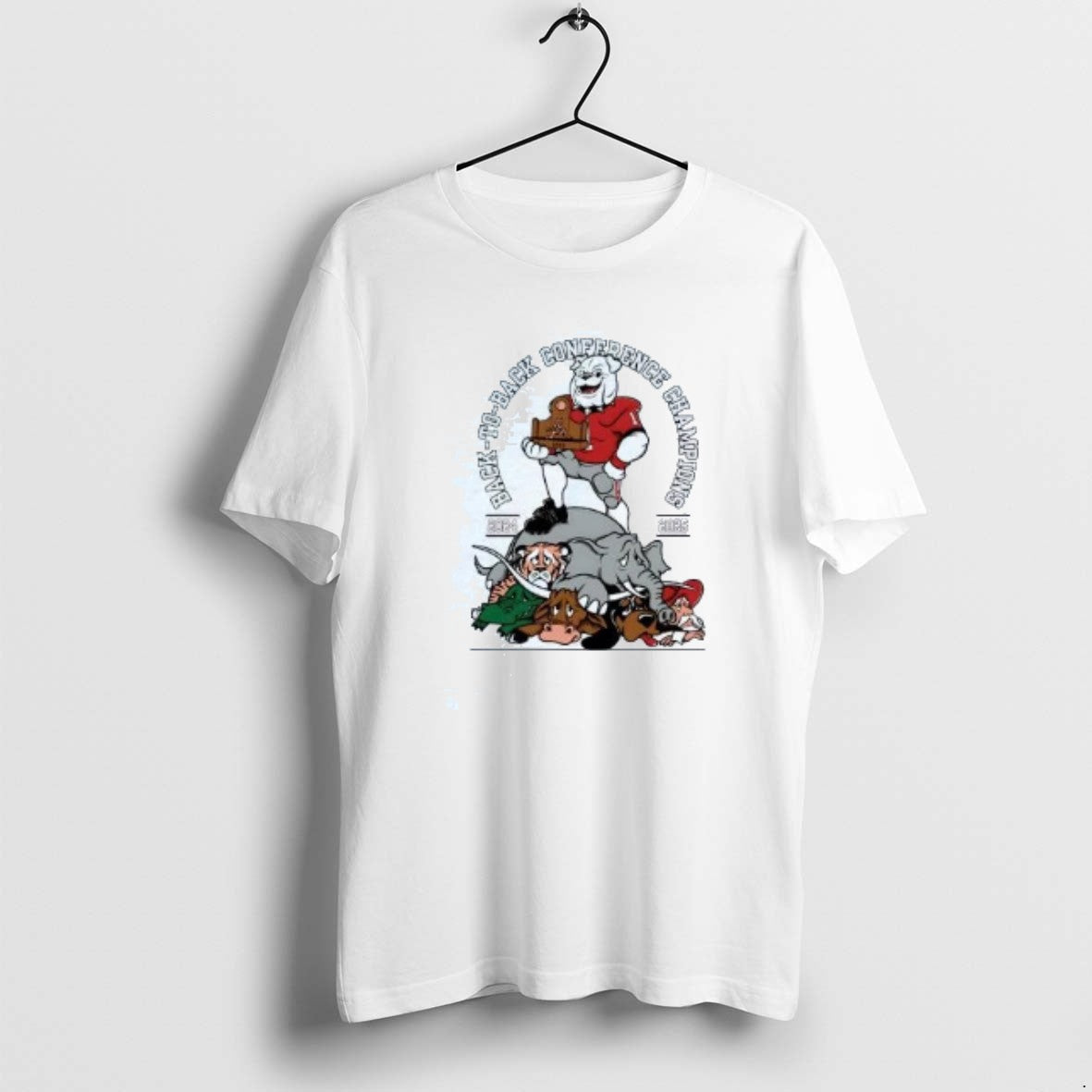 Official Georgia Bulldogs 2025 Back To Back Conference Champions Mascot T-Shirts, Hoodie, Sweatshirt | AU01DripNestTees.com