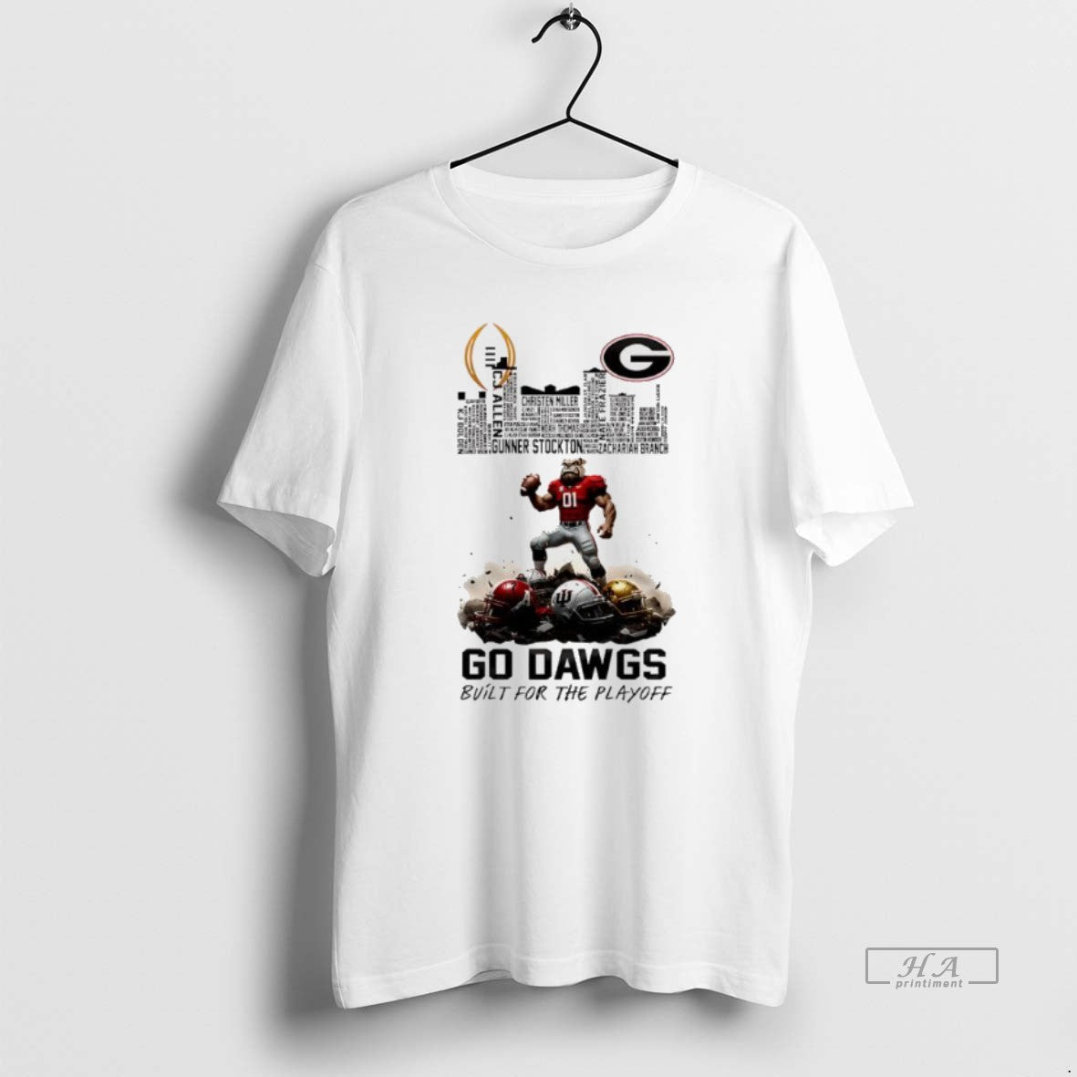 Official Georgia Bulldogs Bulit For Playoff 2025 2026 Cfp Mascot Skyline T-Shirts, Hoodie, Sweatshirt | AU01DripNestTees.com