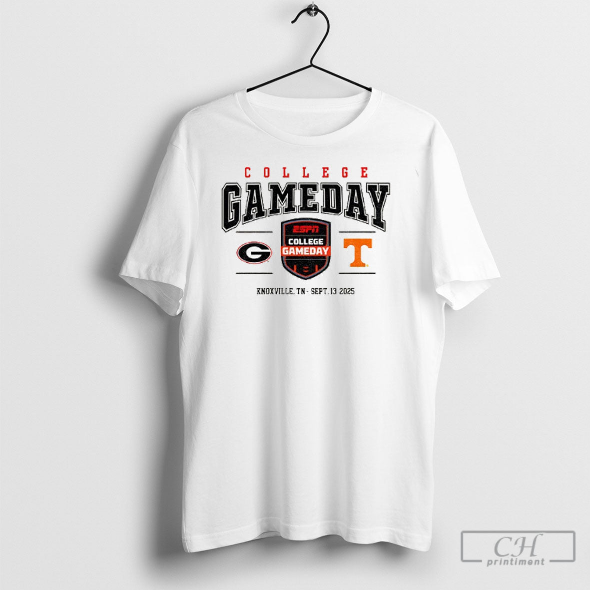 Official Georgia Bulldogs Vs Tennessee Volunteers College Gameday Espn Shirt