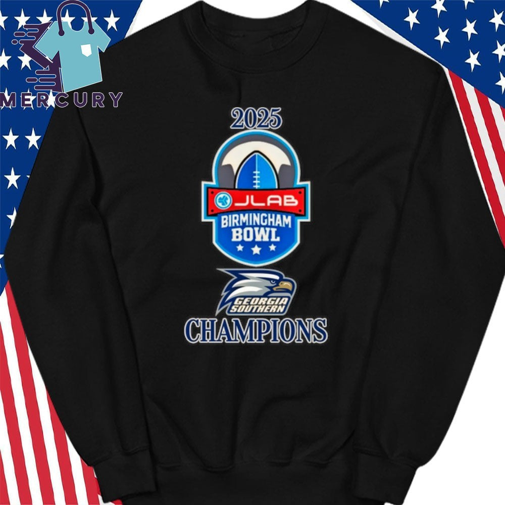 Georgia Southern 2025 Birmingham Bowl Champions Logo Shirt