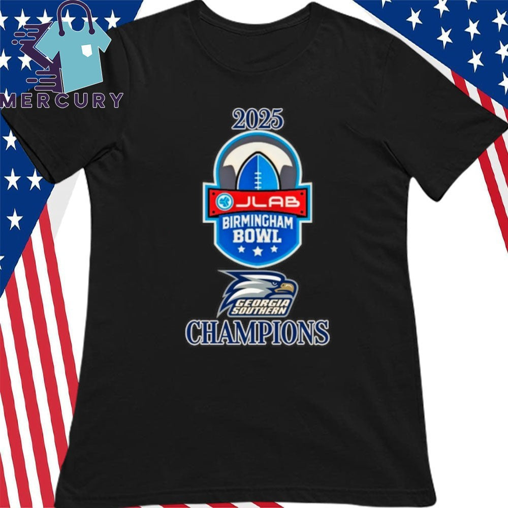 Georgia Southern 2025 Birmingham Bowl Champions Logo Shirt