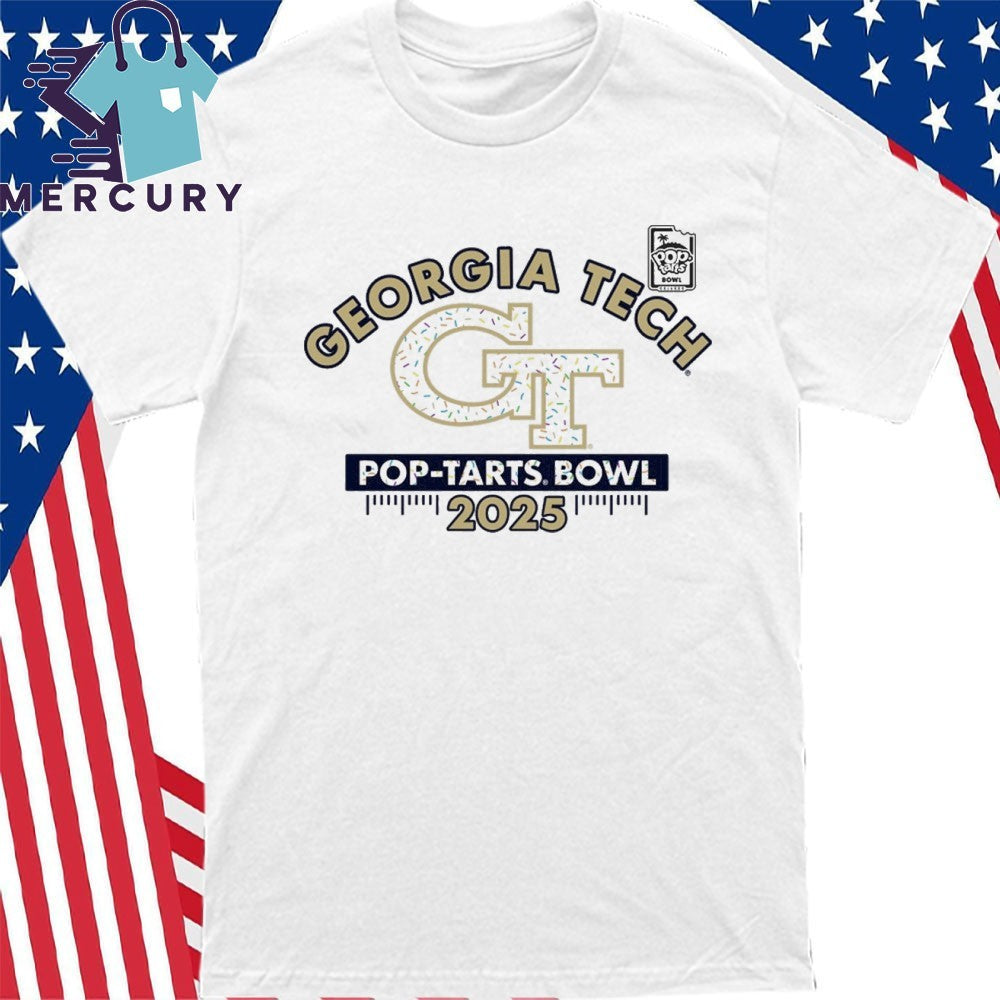 Georgia Tech Yellow Jackets 2025 Pop-Tarts Bowl Sprinkle Logo Shirt