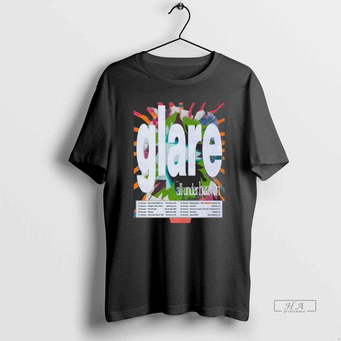 Official Glare January 2026 Shows T-Shirts, Hoodie, Sweatshirt | AU01DripNestTees.com