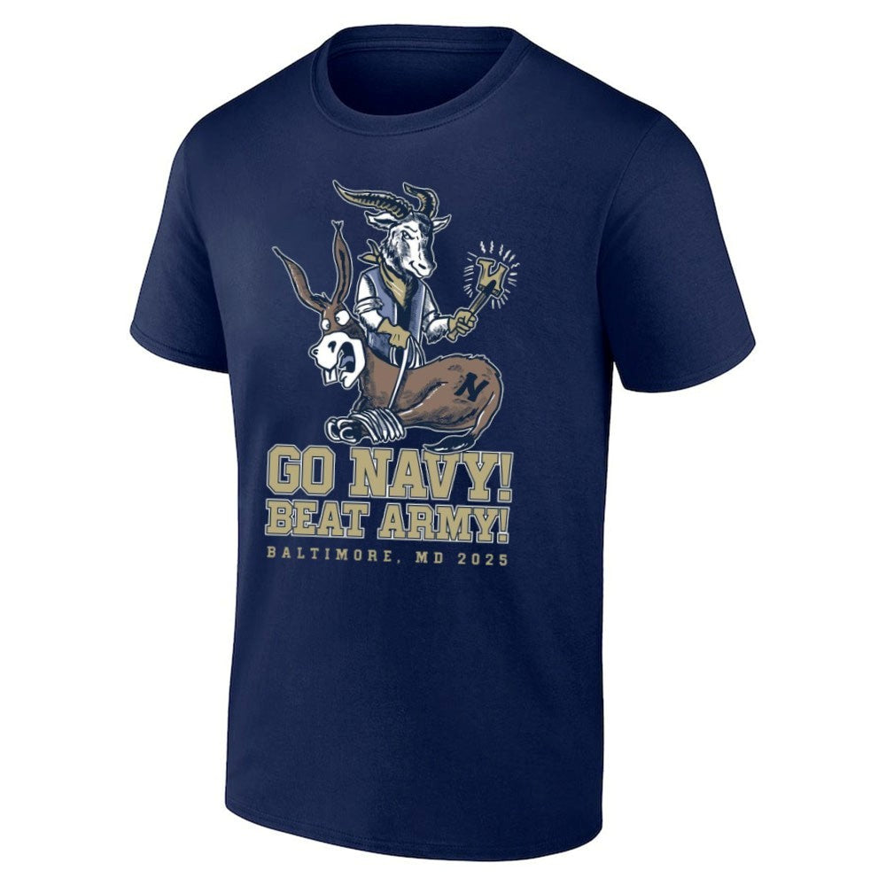 Go Navy Midshipmen beat Army Black Knights Baltimore MD 2025 Shirt