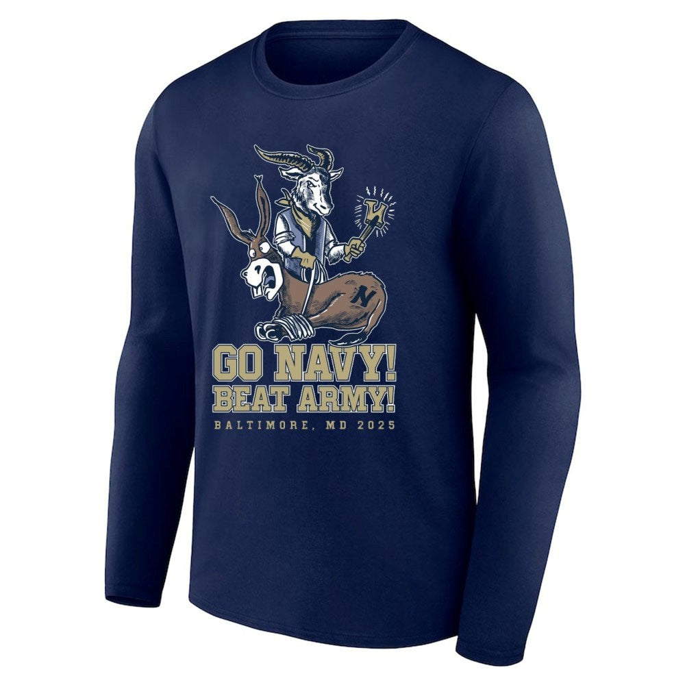 Go Navy Midshipmen beat Army Black Knights Baltimore MD 2025 Shirt