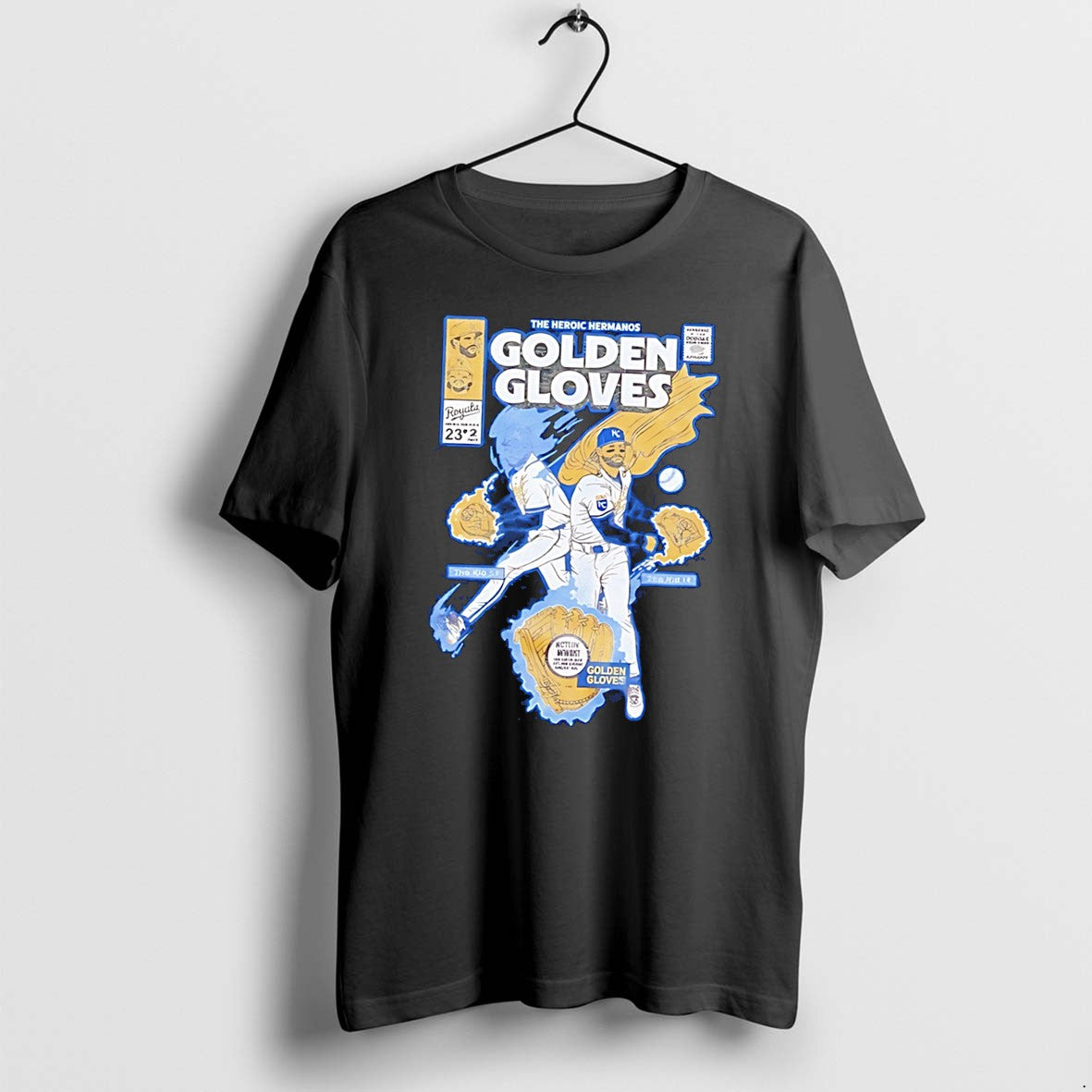 Official Golden Gloves Kc Royals Comic Tee T Shirts Jpg