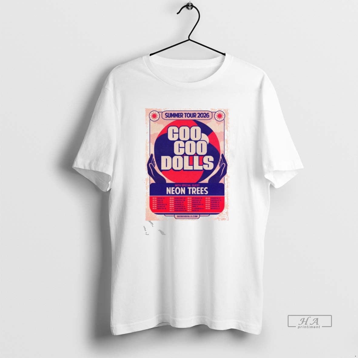 Official Goo Goo Dolls With Special Guest Neon Trees Summer Tour 2026 T-Shirts, Hoodie, Sweatshirt | AU01DripNestTees.com