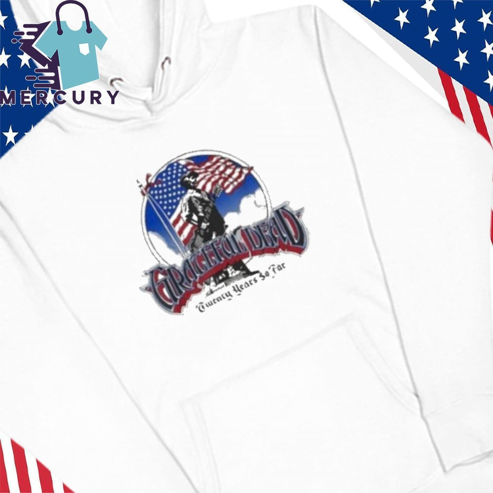 Grateful Dead Twenty Years So Far American Flag Vintage Band Shirt