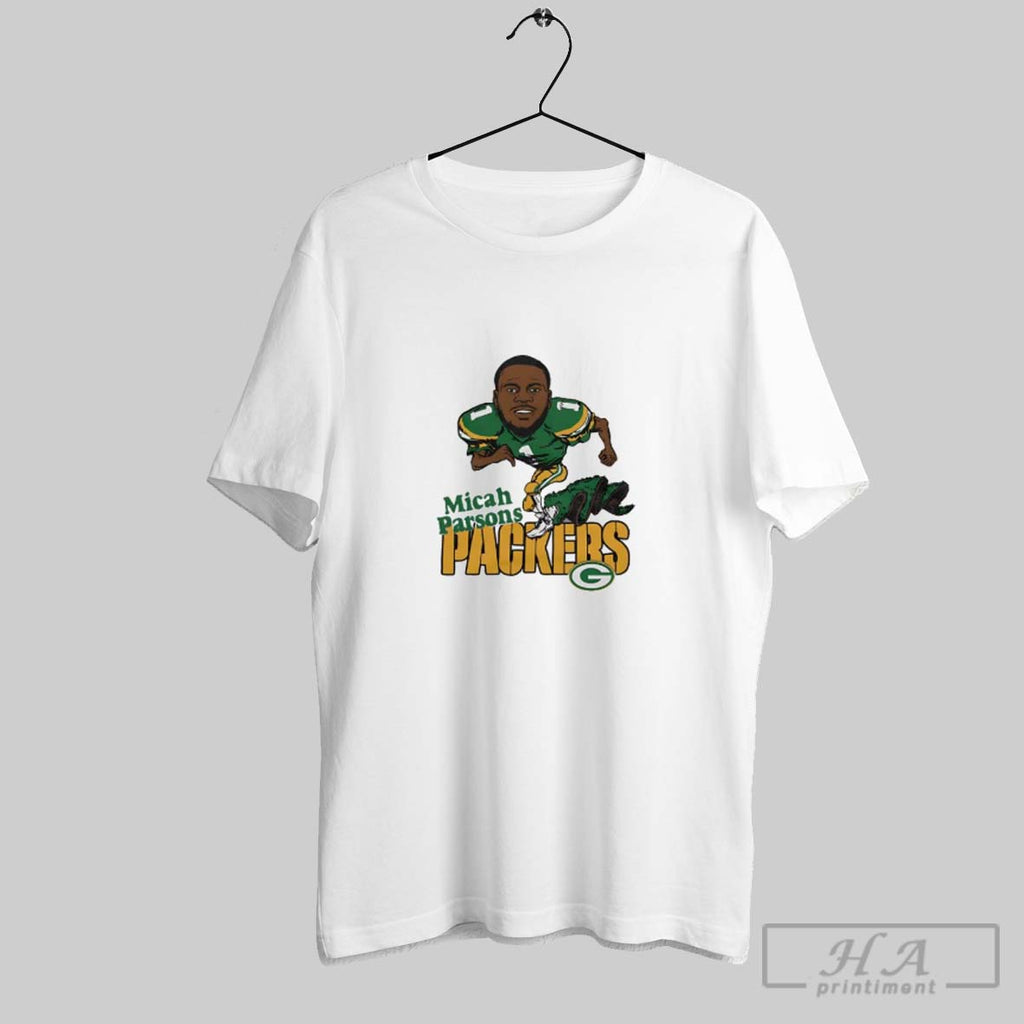 Official Green Bay Packers Micah Parsons Cartoon