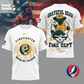 Green Bay Packers x Grateful Dead Firefighter Shirt