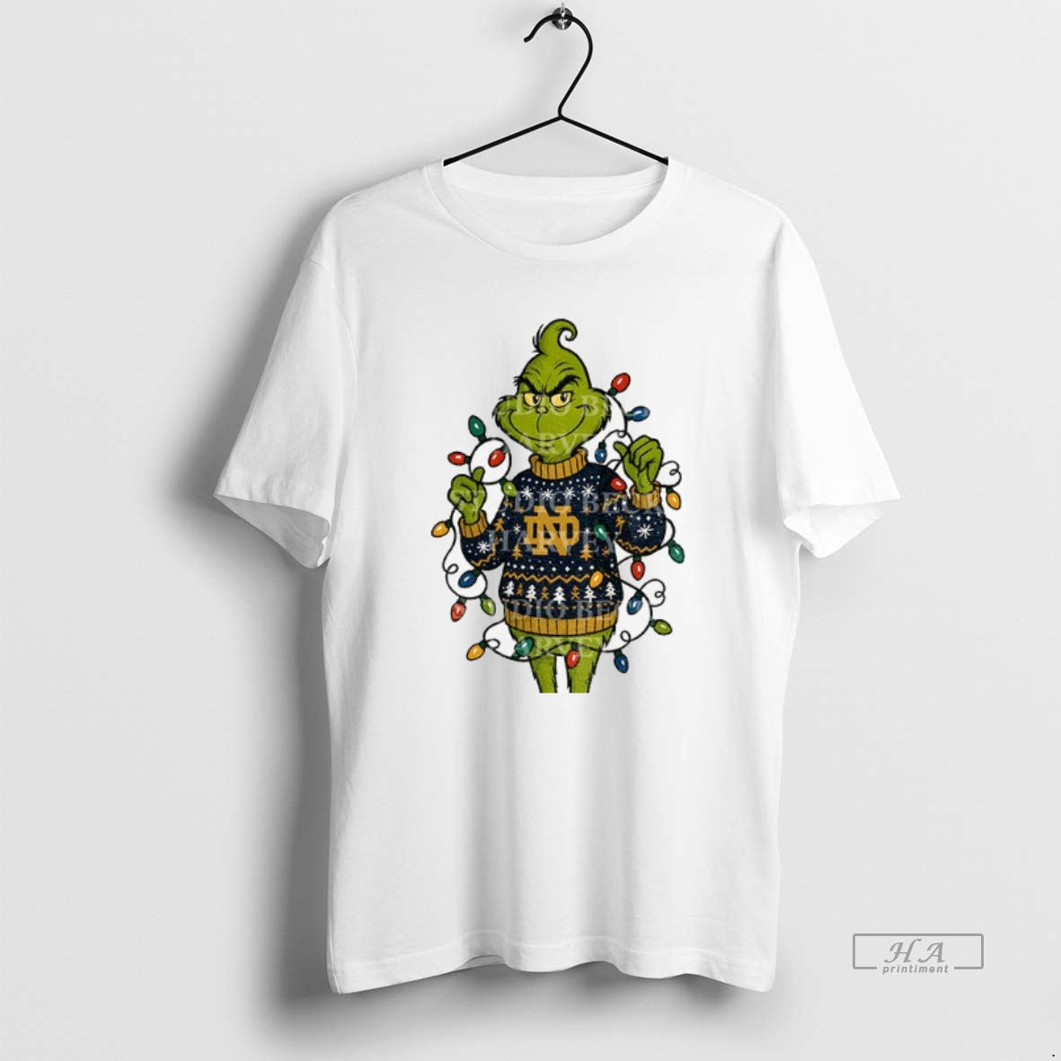 Official Grinch Santa Notre Dame Fighting Irish Football Christmas 2025 T-Shirts, Hoodie, Sweatshirt | AU01DripNestTees.com