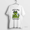 Official Grinch Just A Dad Who Always Came Back With The Milk T-Shirts, Hoodie, Sweatshirt | AU01DripNestTees.com