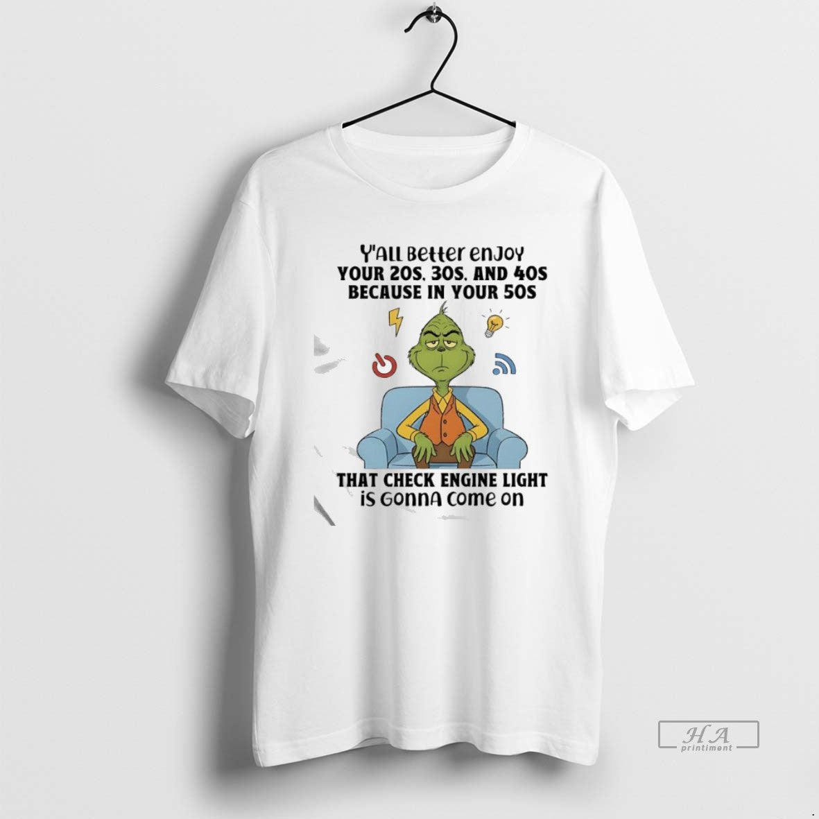 Official Grinch That Check Engine Light Is Gonna Come On T-Shirts, Hoodie, Sweatshirt | AU01DripNestTees.com