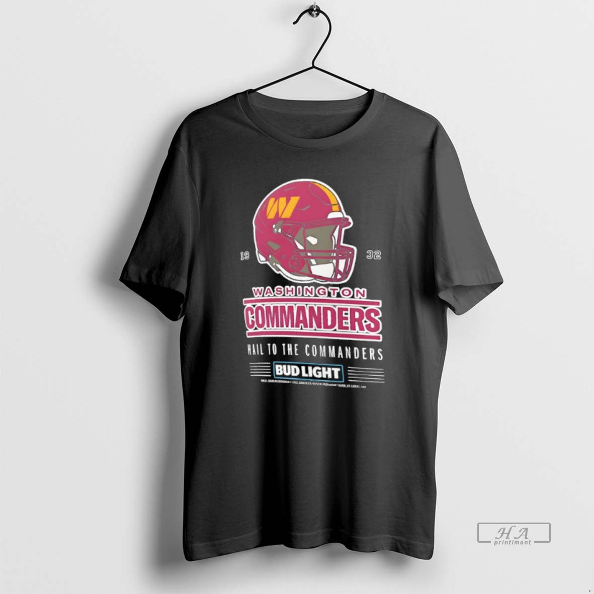 Official Hail To The Commanders Washington Commanders Bud Light T-Shirts, Hoodie, Sweatshirt | AU01DripNestTees.com