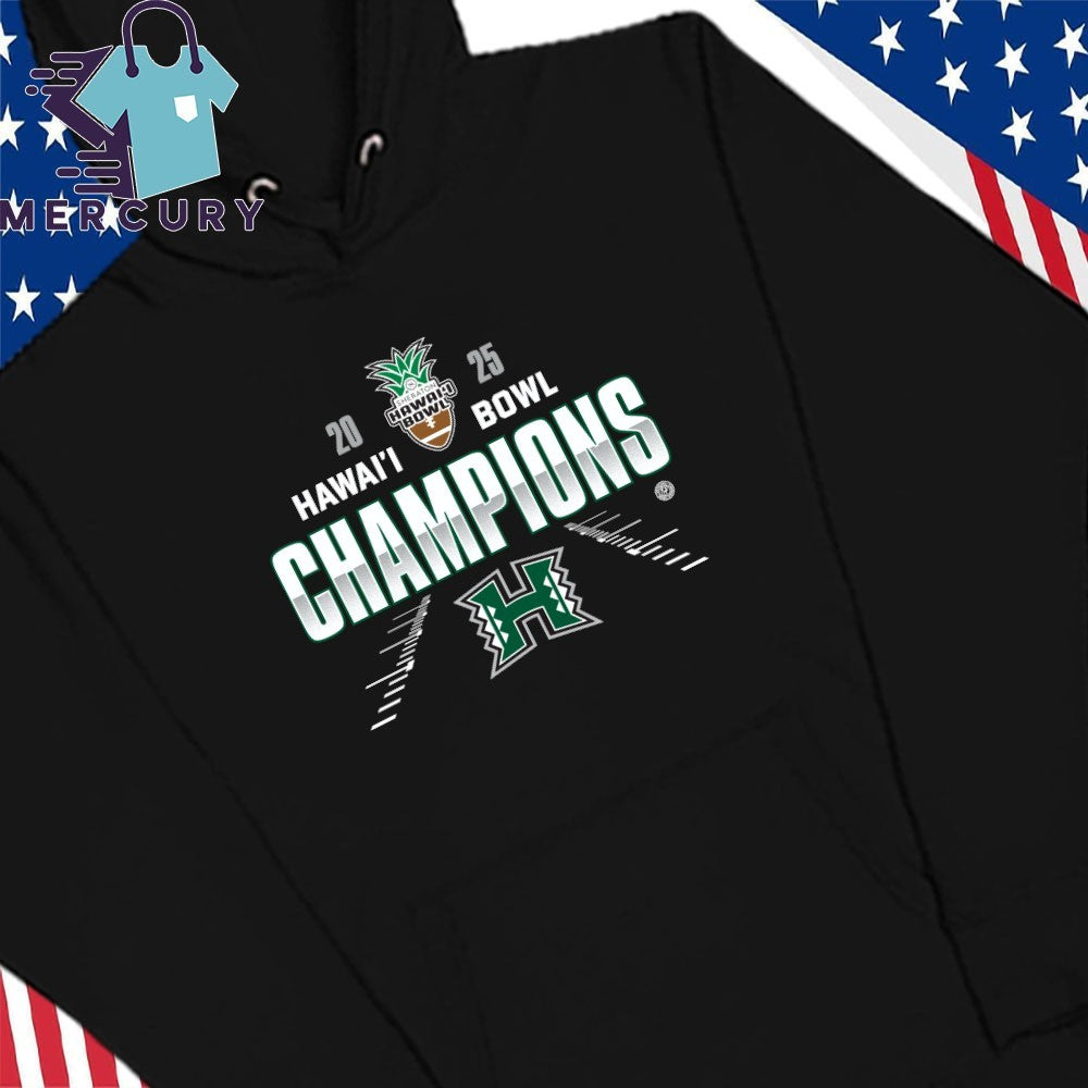 Hawaii Rainbow Warriors Football 2025 Hawai’i Bowl Champions Shirt