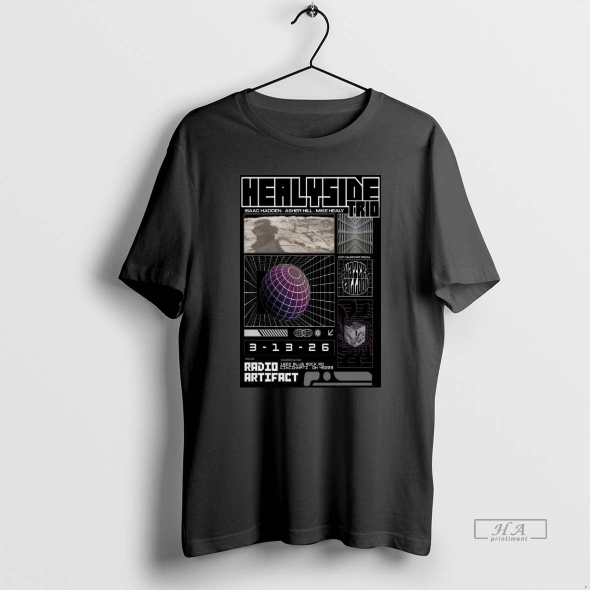 Official Healyside Trio Mar 13 2026 Radio Artifact Cincinnati Oh T-Shirts, Hoodie, Sweatshirt | AU01DripNestTees.com