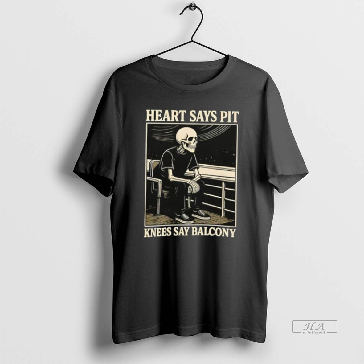 Official Heart Says Pit Knees Say Balcony Skeleton T-Shirts, Hoodie, Sweatshirt | AU01DripNestTees.com