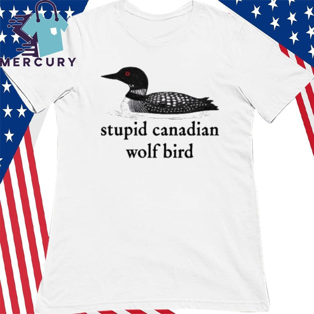 Heated Rivalry Stupid Canadian Wolf Bird shirt
