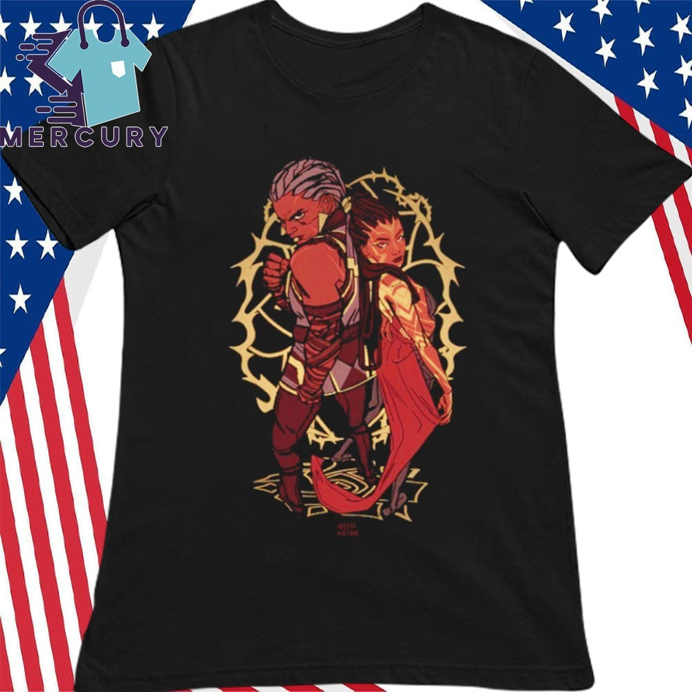 Holographique Mel et Ambessa d’Arcane Shirt