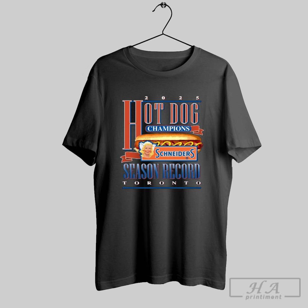Official Hot Dog Champions Schneideps Season Record Toronto Blue Jays 2025