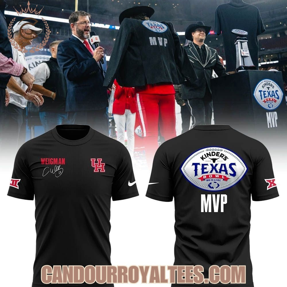 Houston Cougars Weigman MVP Kinder’s Texas Bowl Champions 2025 Shirt