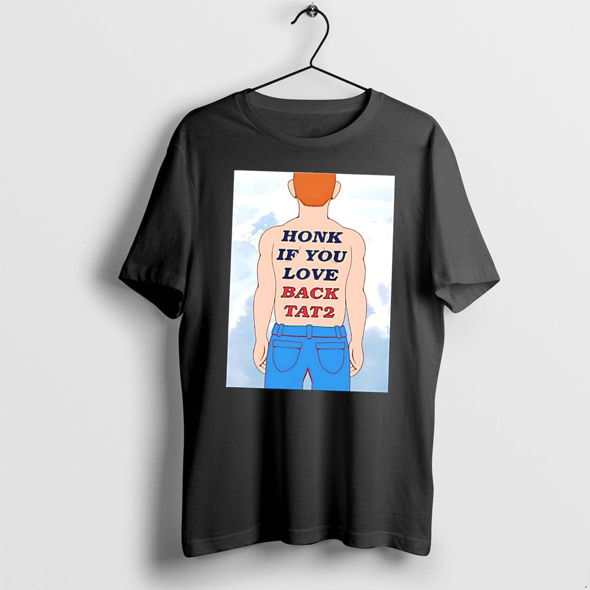 Official Human Honk If You Love Back Tat 2 Tee T Shirts Jpg