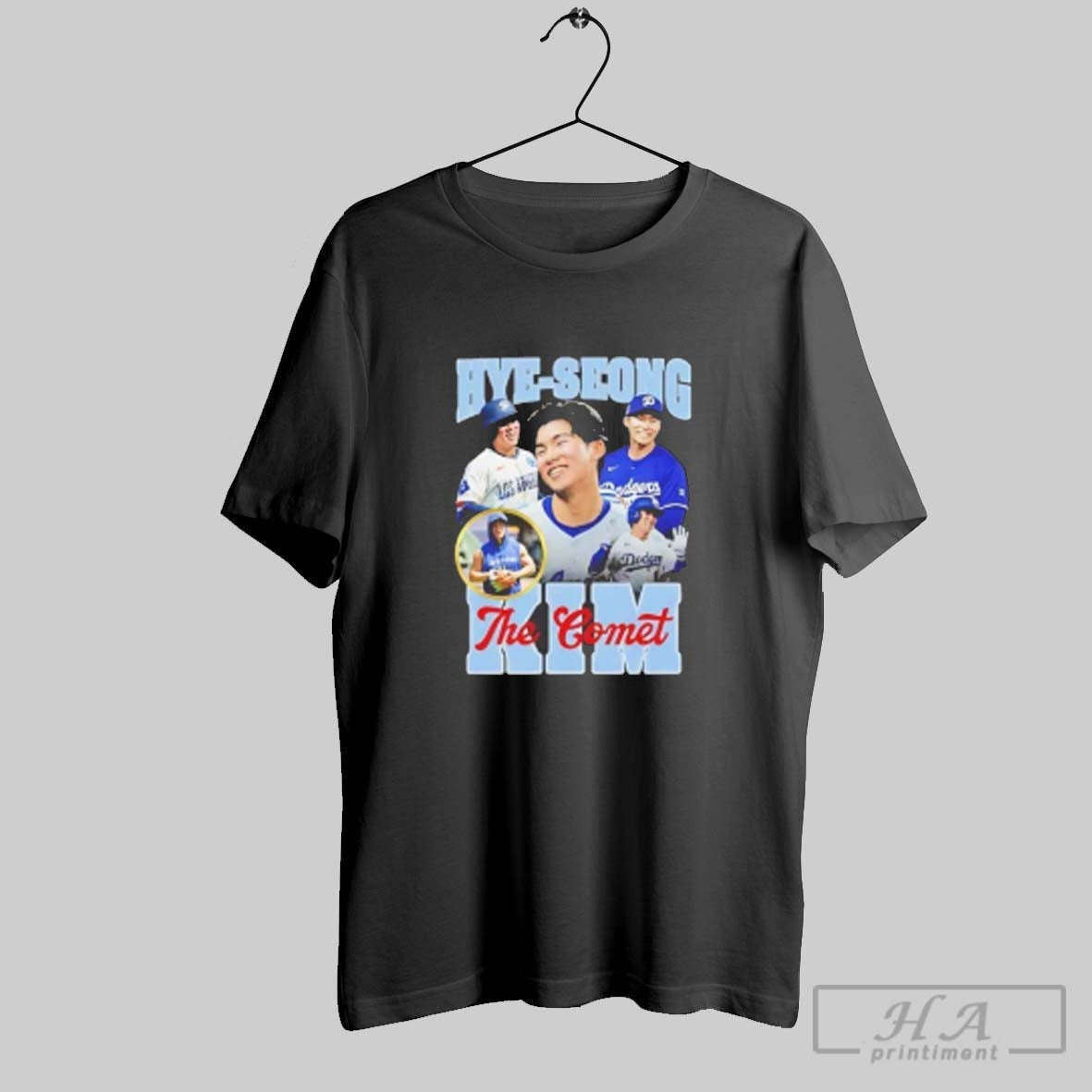 Official Hye Seong Kim The Comet La Dodgers Ladies Tee