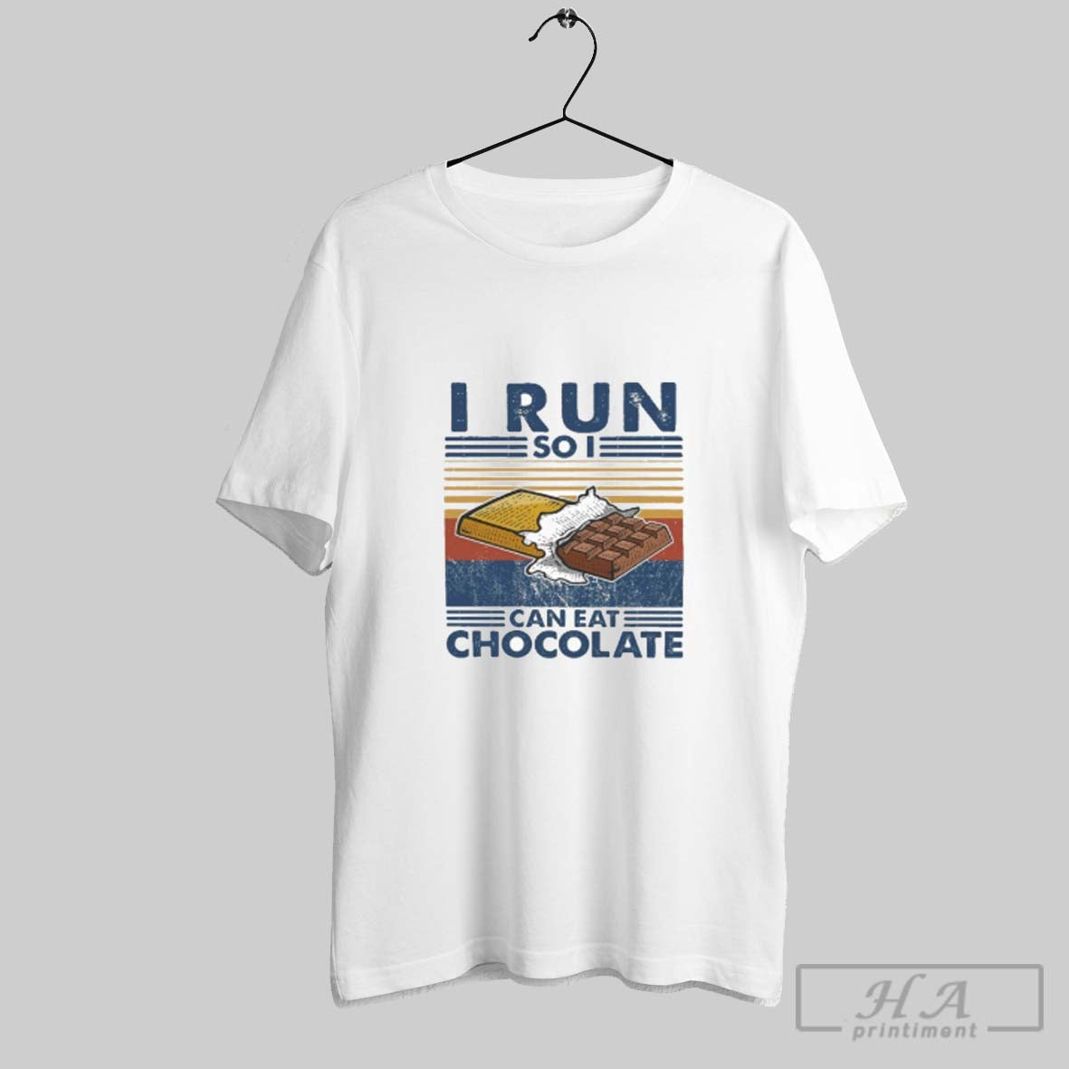 Official I Run So I Can Eat Chocolate Vintage