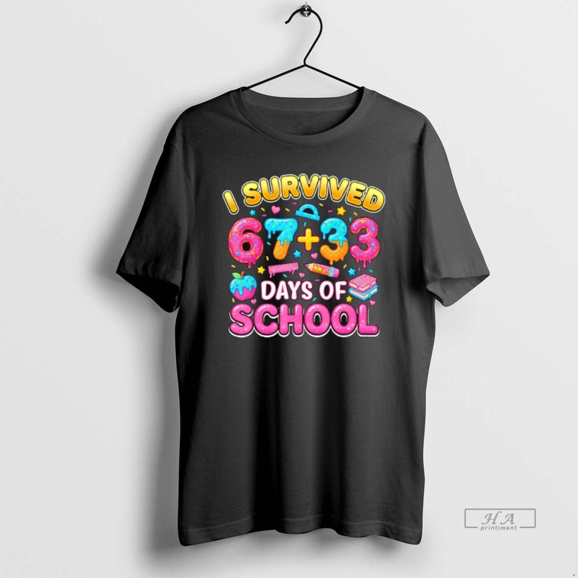 Official I Survived 67 33 Days Of School 100 Days Teachers Kids Boys T-Shirts, Hoodie, Sweatshirt | AU01DripNestTees.com