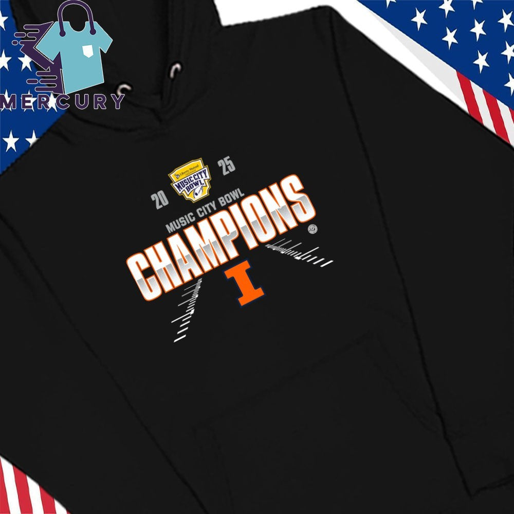 Illinois Fighting Illini 2025 Music City Bowl Champions Shirt