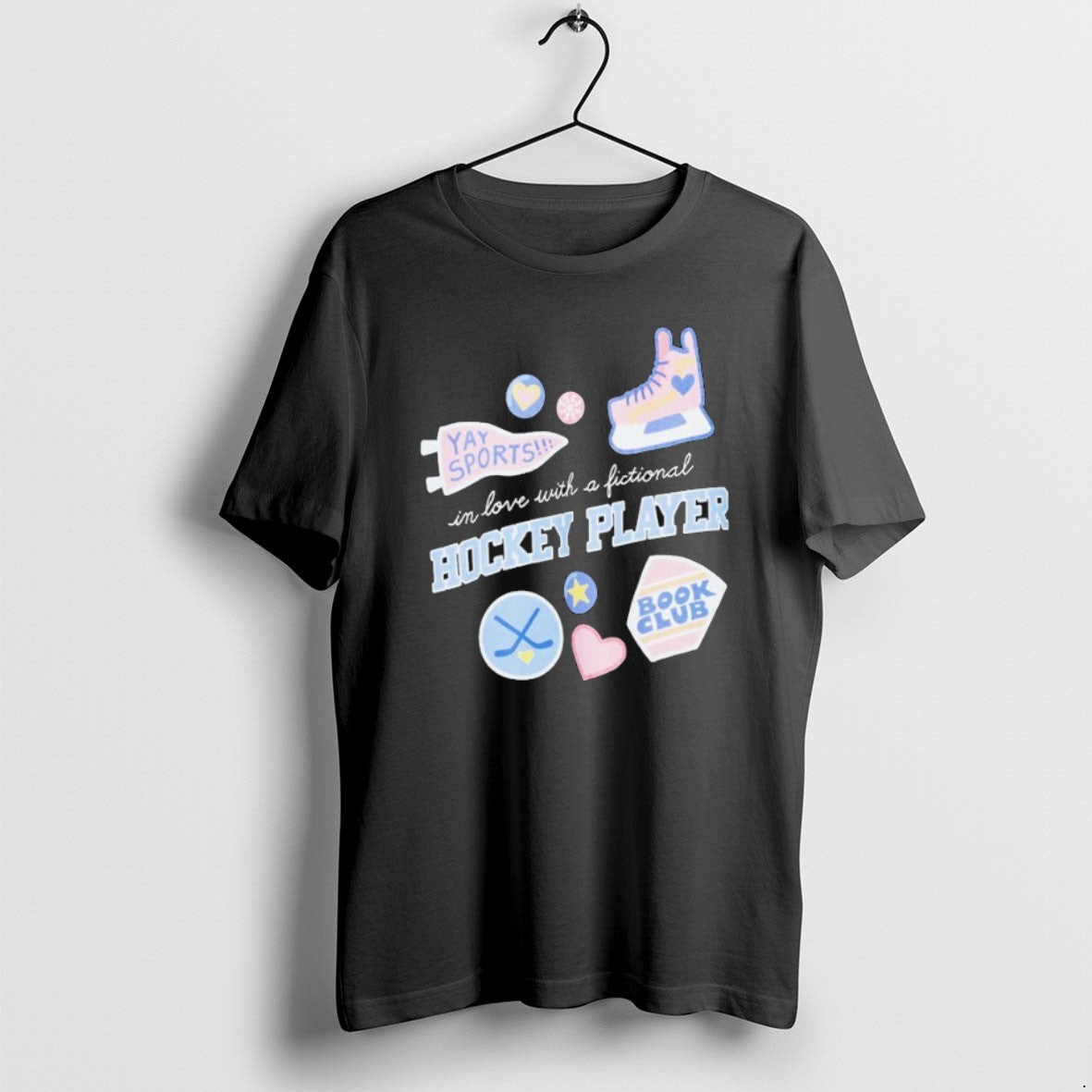 Official In Love With A Fictional Hockey Player Book Club T-Shirts, Hoodie, Sweatshirt | AU01DripNestTees.com