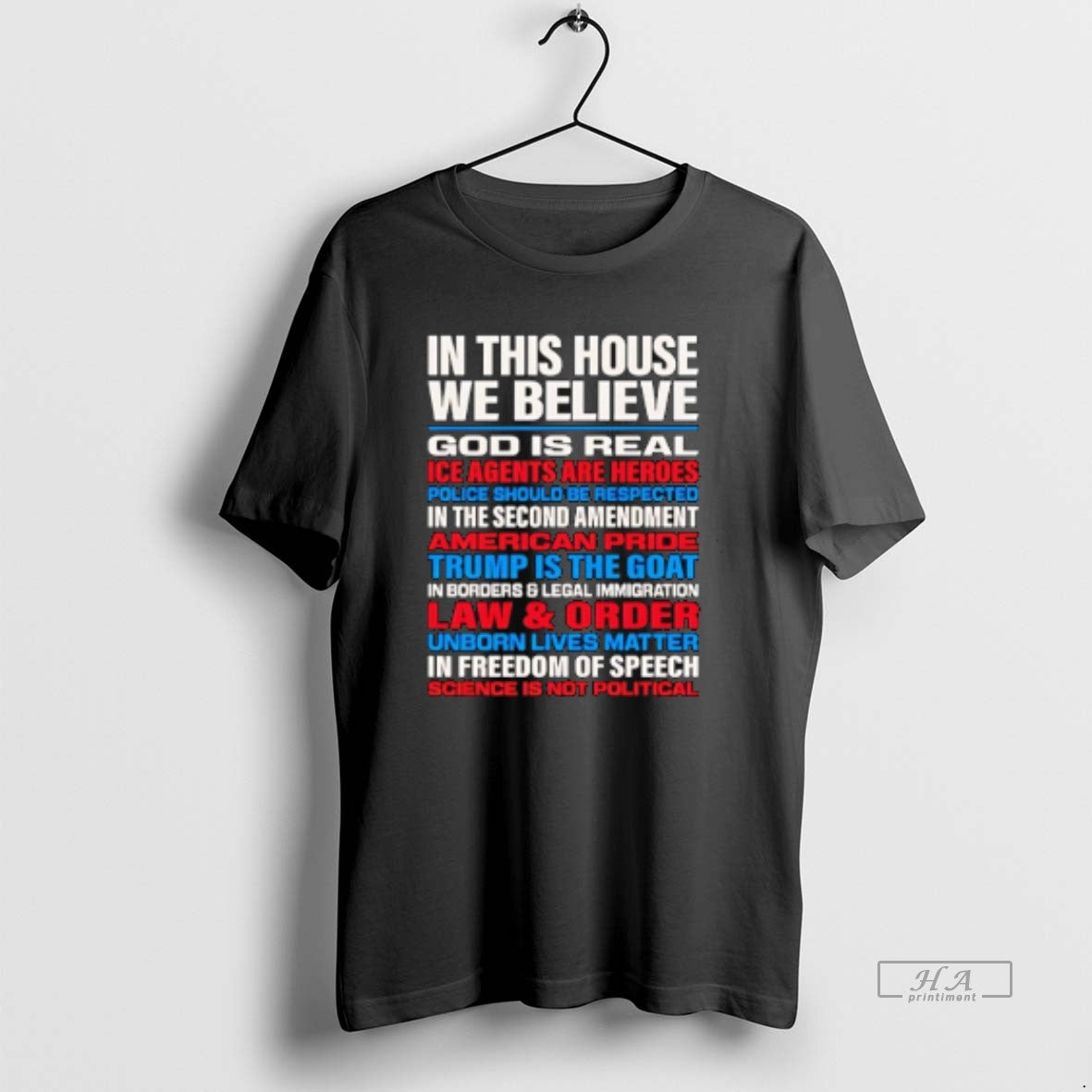 Official In This House We Believe God Is Real T-Shirts, Hoodie, Sweatshirt | AU01DripNestTees.com