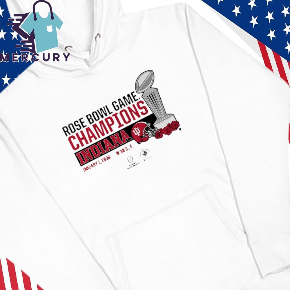 Indiana Football 2026 CFP Rose Bowl Champions Trophy Shirt