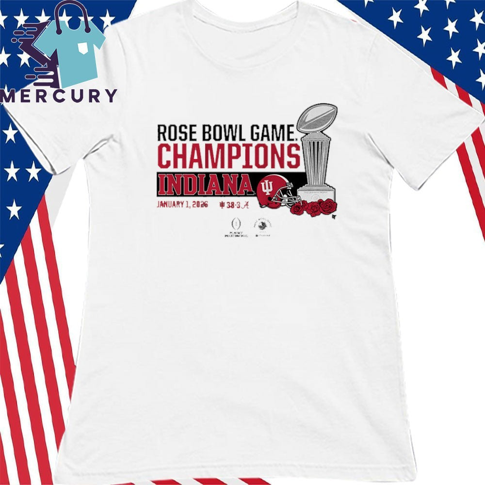 Indiana Football 2026 CFP Rose Bowl Champions Trophy Shirt