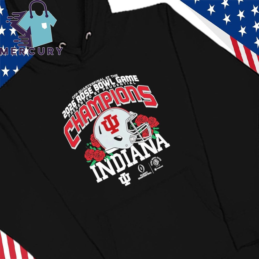 Indiana University 2026 Rose Bowl Game Champions Helmet Shirt