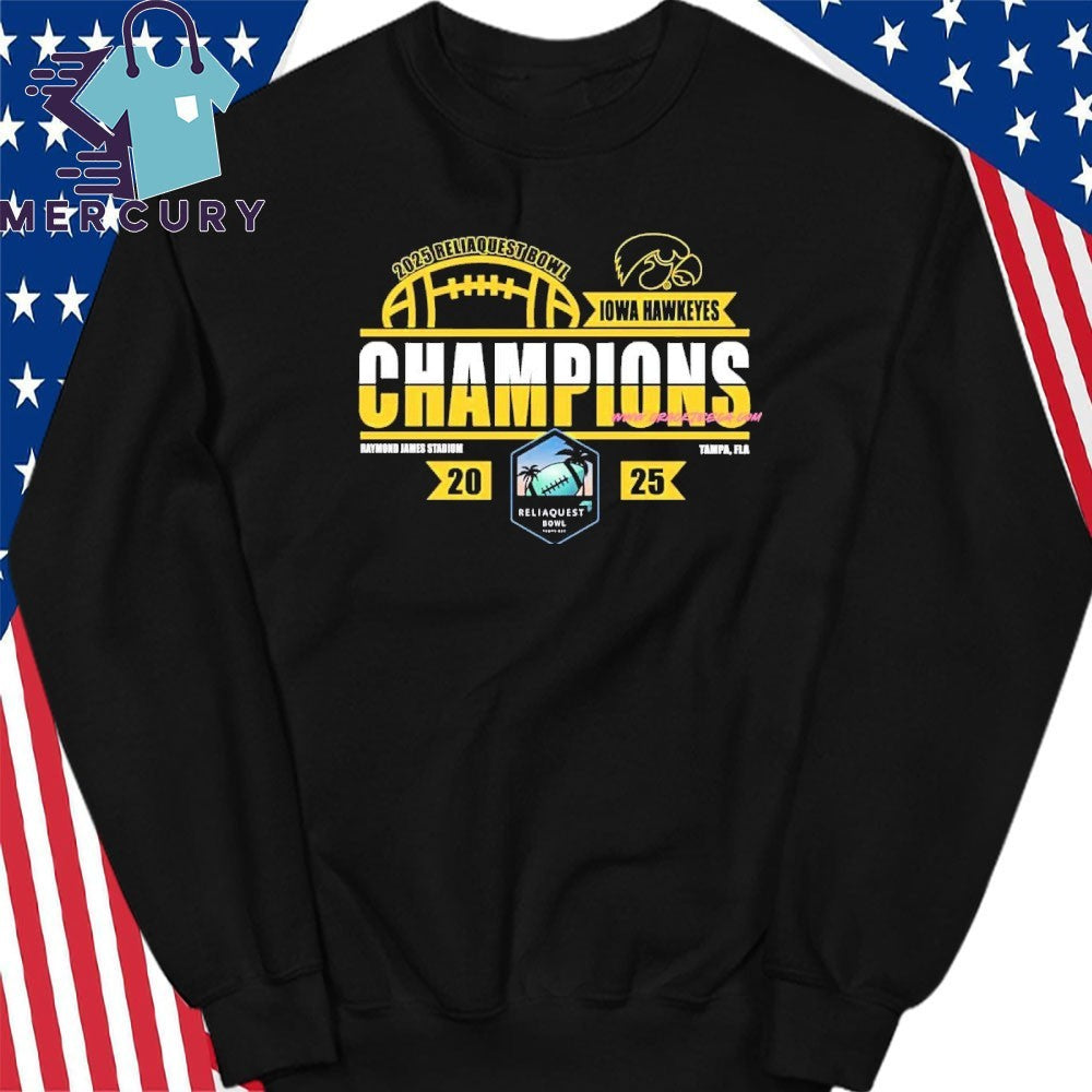 Iowa Hawkeyes 2025 ReliaQuest Bowl Locker Room Shirt