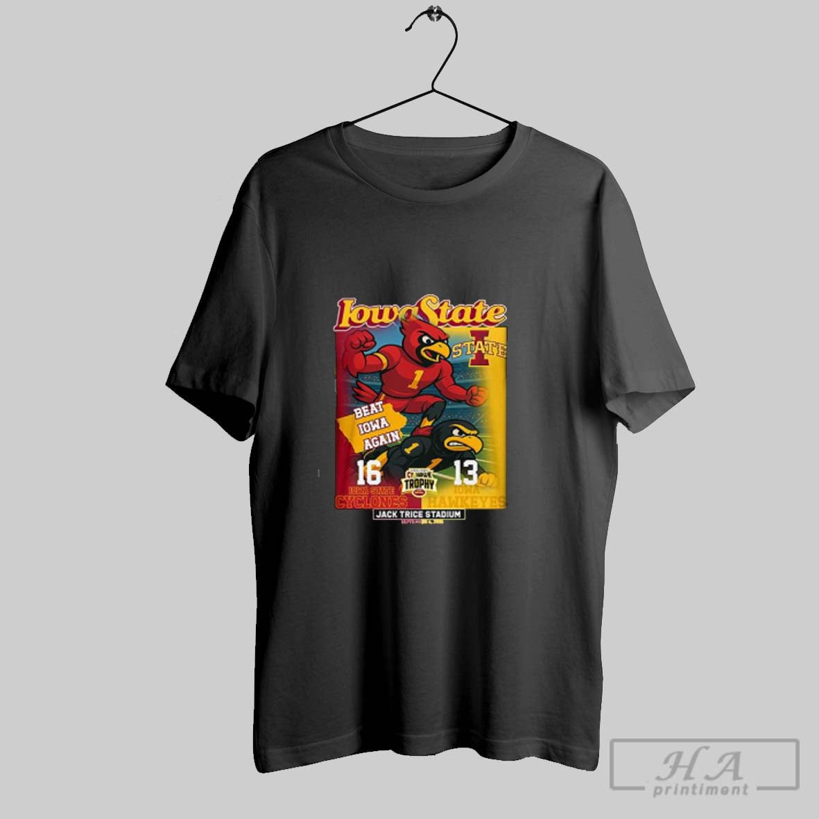 Official Iowa State Beat Iowa Again 2025 Cyclones 16 13 Hawkeyes Shirt