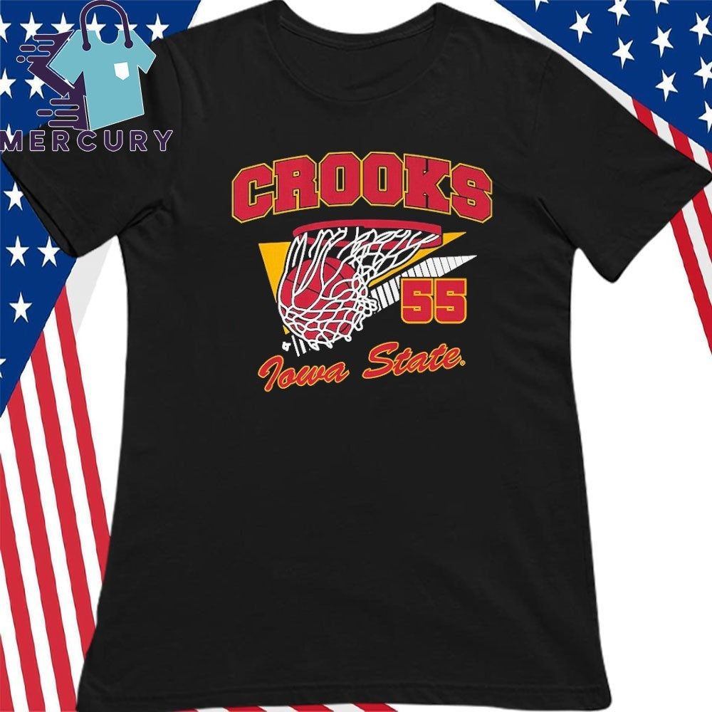 Iowa State Cyclones Basketball Audi Crooks Retro Swish Shirt