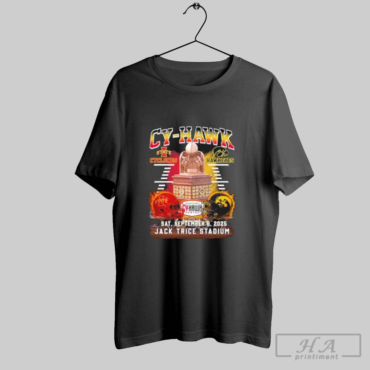 Official Iowa State Cyclones Vs Iowa Hawkeyes 2025 Cy Hawk Jack Trice Stadium
