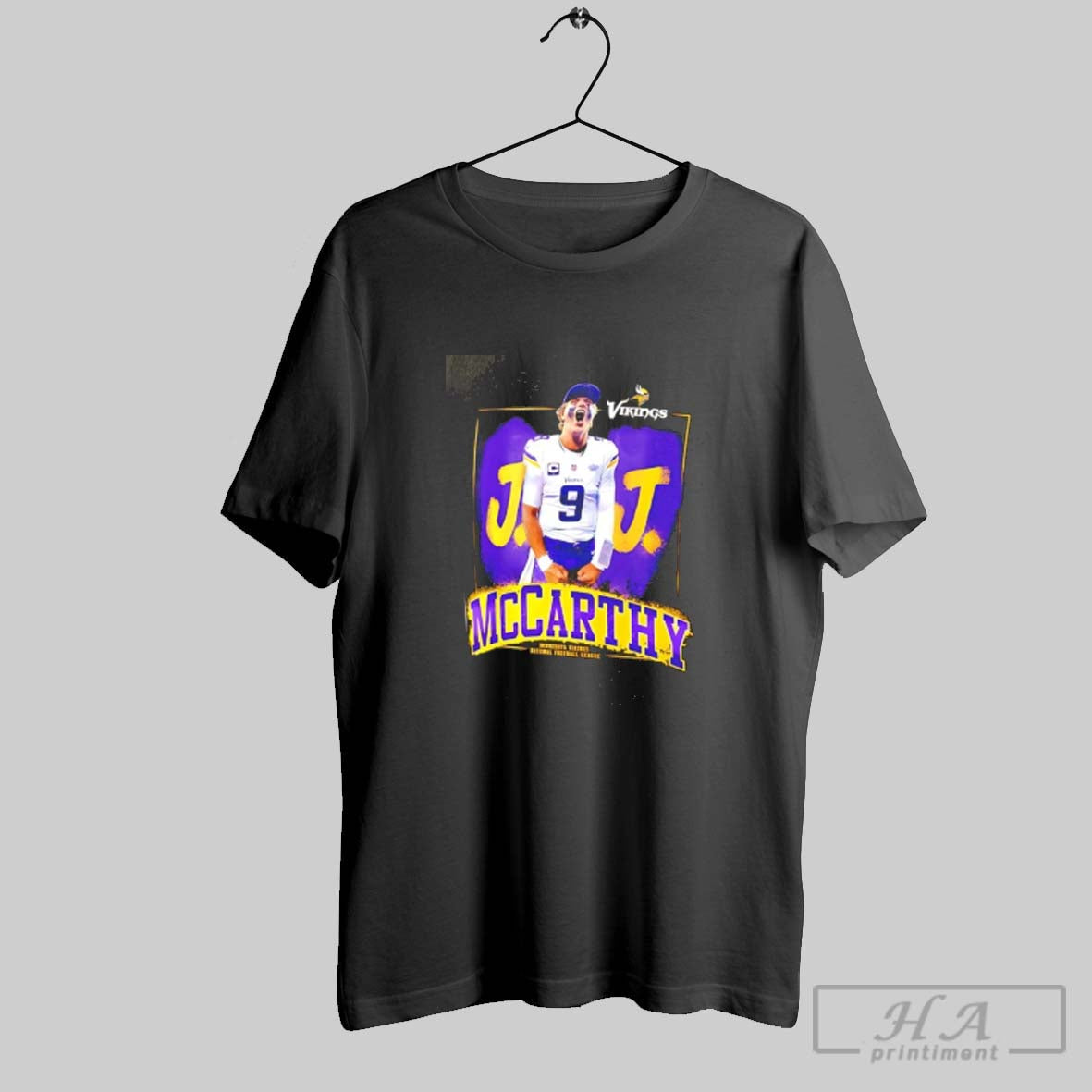 Official Jj Mccarthy Minnesota Vikings Player Graphic