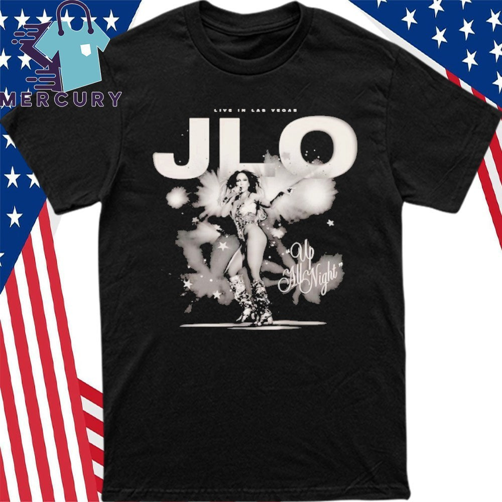 JLO Up All Night Black & White Photo Shirt