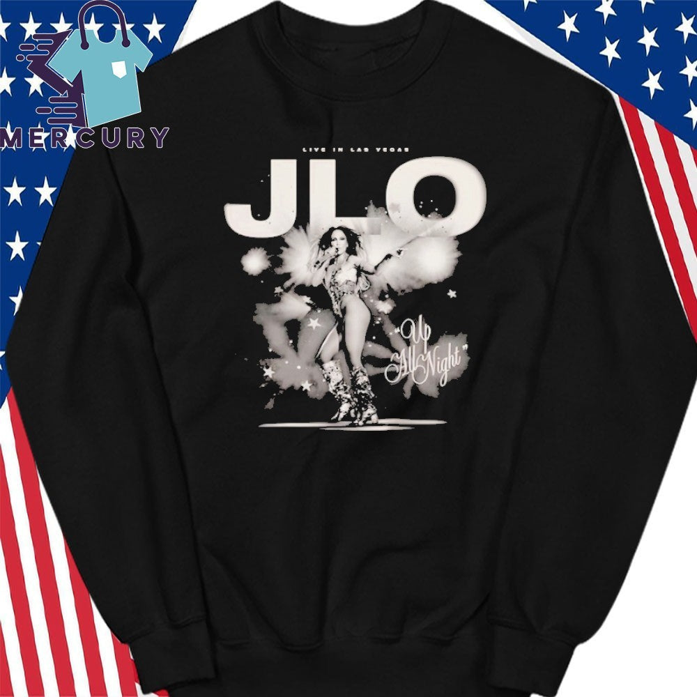 JLO Up All Night Black & White Photo Shirt
