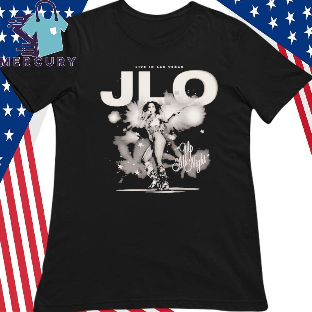 JLO Up All Night Black & White Photo Shirt