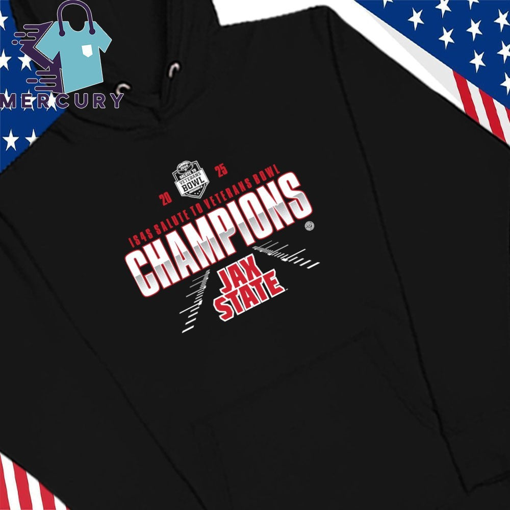 Jacksonville State Gamecocks 2025 IS4S Salute to Veterans Bowl Champions Shirt