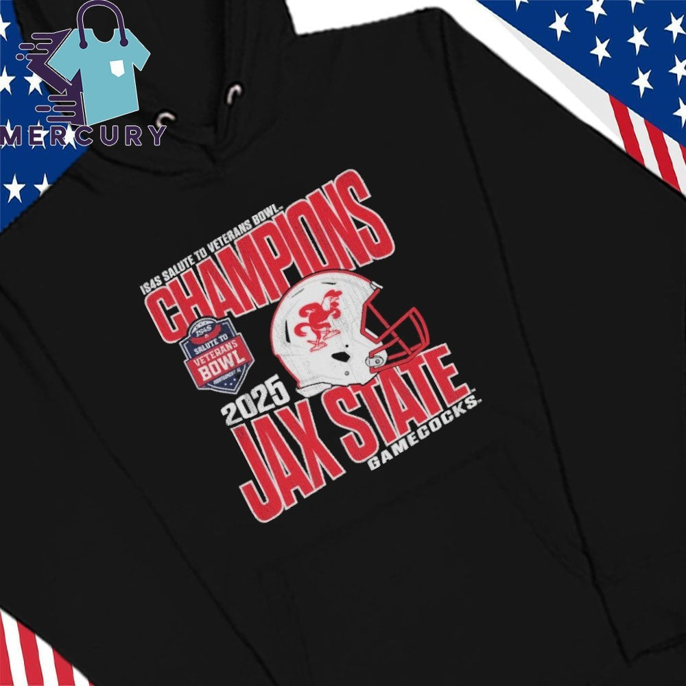 Jacksonville State Gamecocks 2025 Veterans Bowl Champions Shirt