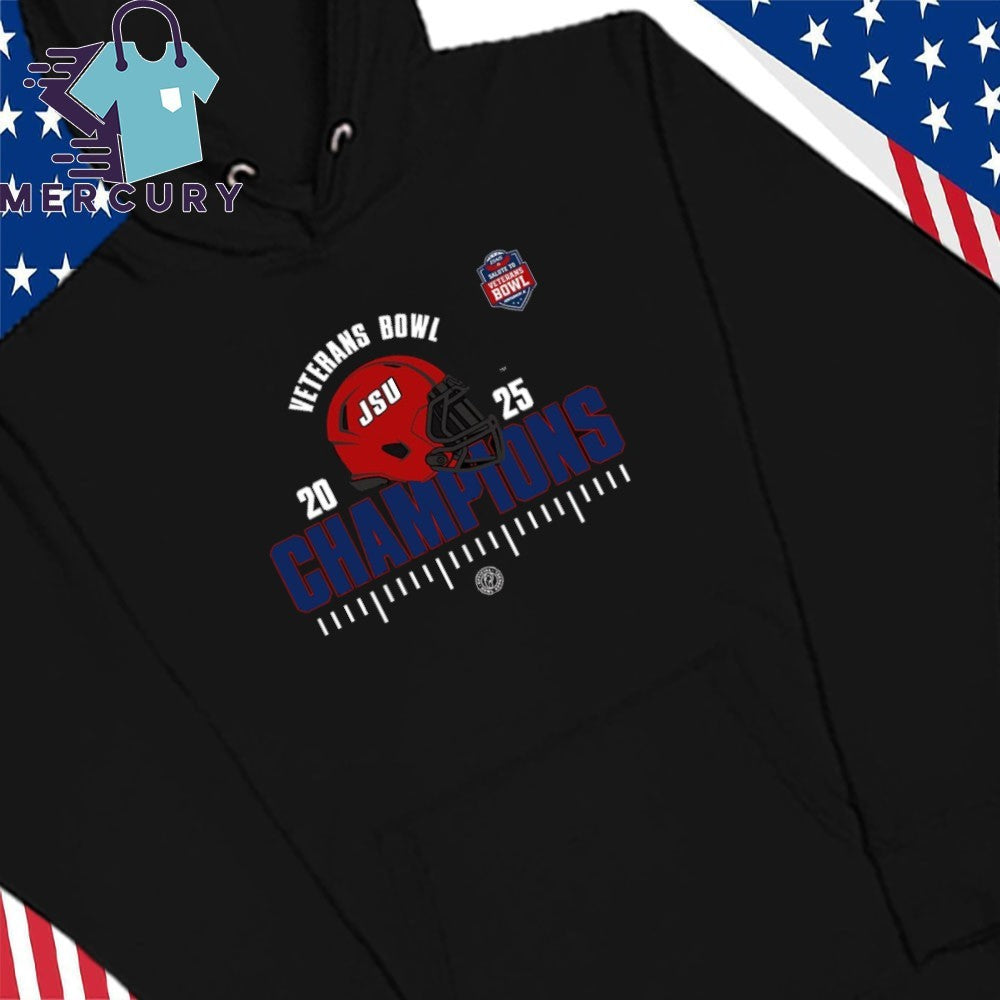 Jacksonville State Gamecocks NCAA Football 2025 IS4S Salute To Veterans Bowl Champions Helmet Shirt