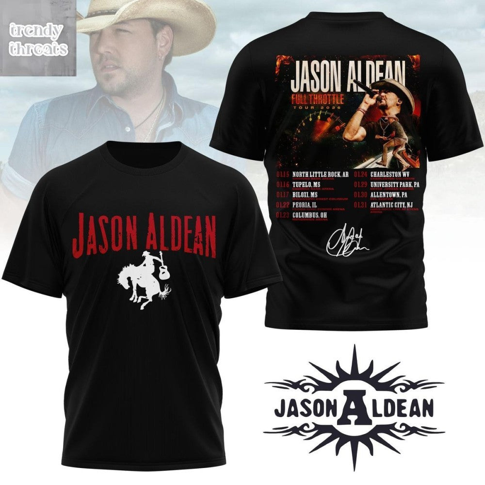 Jason Aldean Full Throttle Tour 2026 Shirt