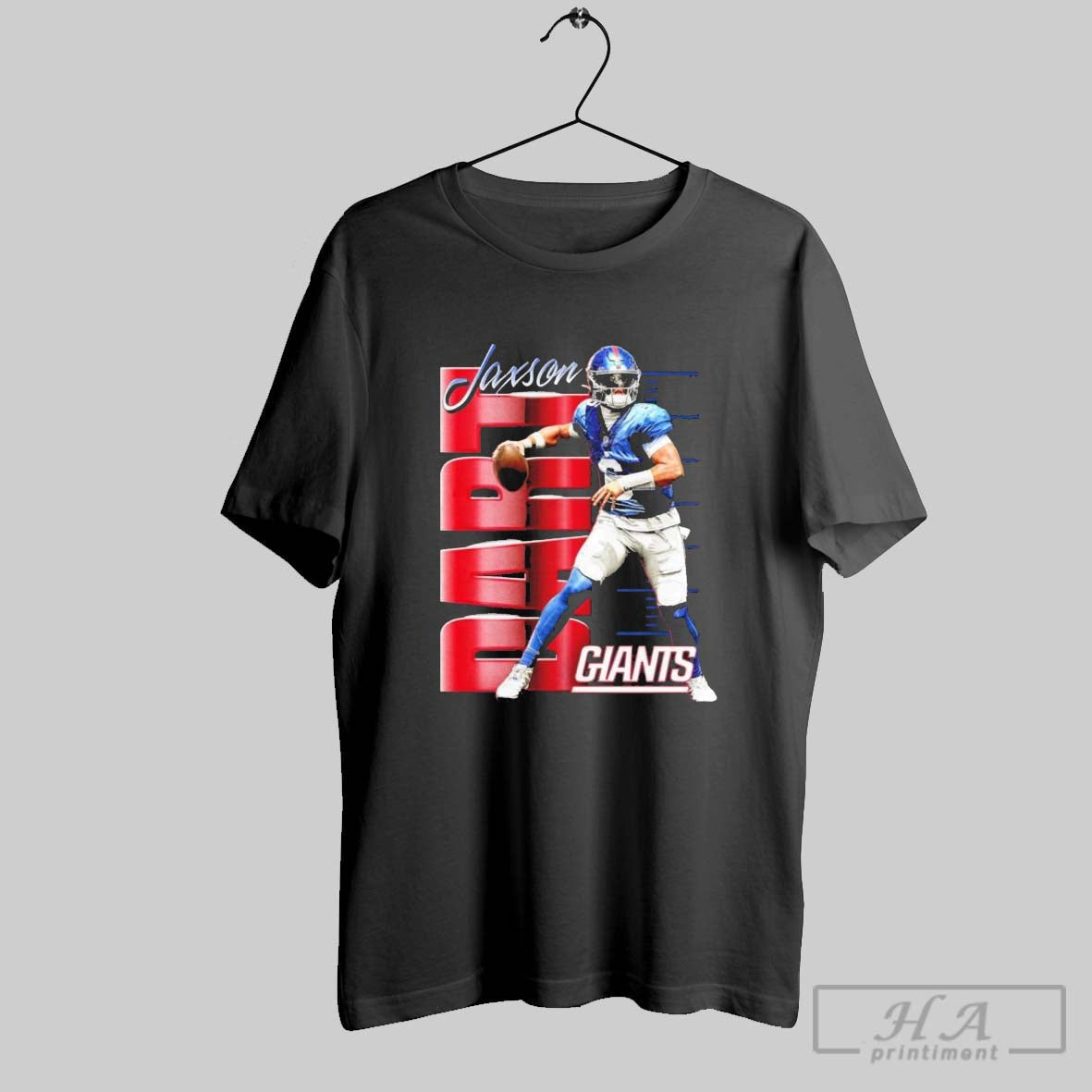 Official Jaxson Dart New York Giants Celebration Player T