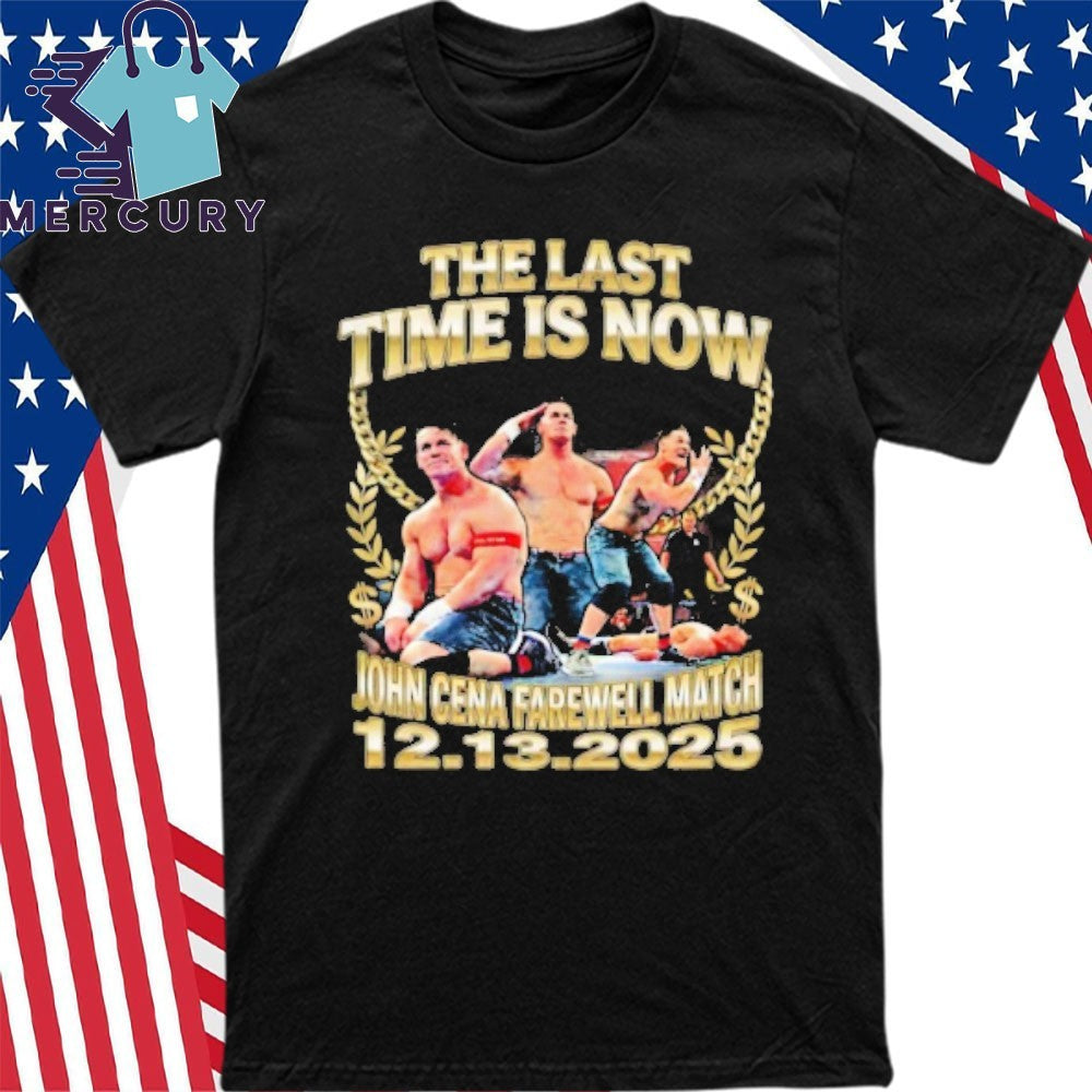 John Cena The Last Time Is Now, John Cena Farewell Match Tour DC 2025 Shirt