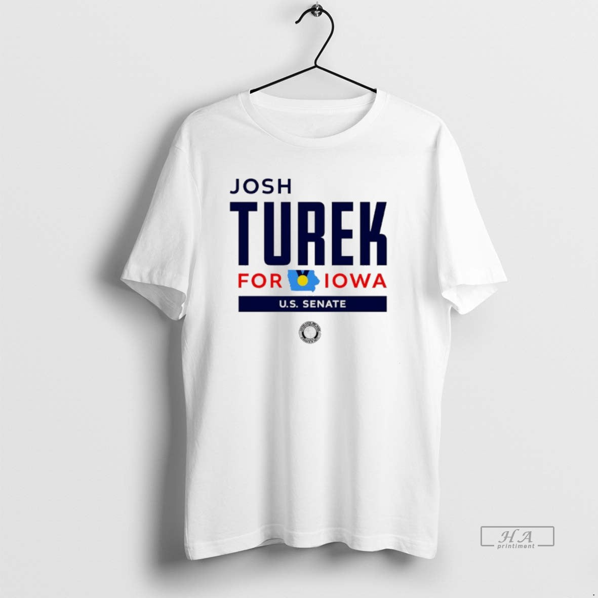 Official Josh Turek For Iowa Square Logo T-Shirts, Hoodie, Sweatshirt | AU01DripNestTees.com